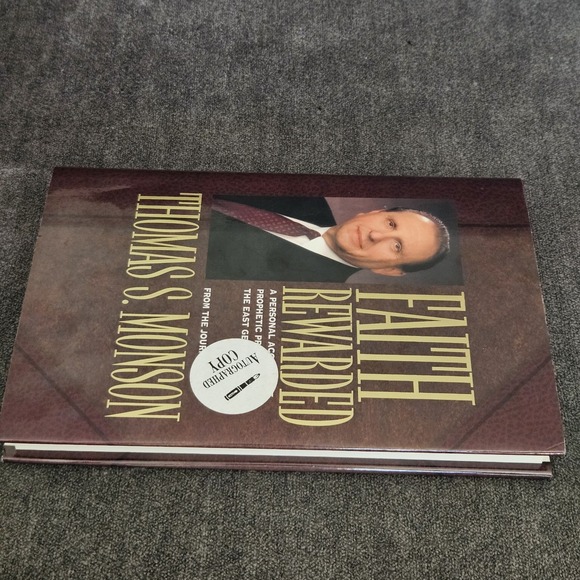 SIGNED Monson Faith Rewarded Prophetic Promises to E German Saints 1st Ed HCDJ‎ - Picture 6 of 6